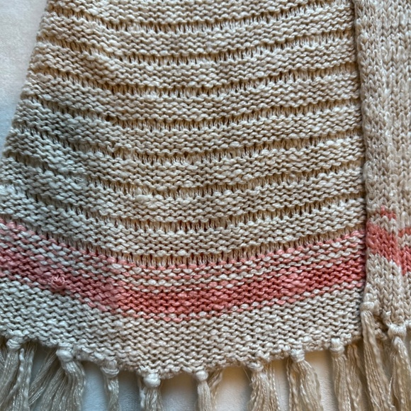 Blu Pepper Womens Boho Knit Cardigan Sweater Vest with Lace Accent Medium - Picture 4 of 8